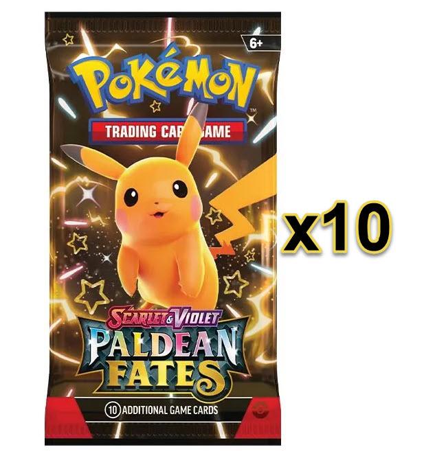 10x Paldean Fates - Pokémon TCG Booster Packs